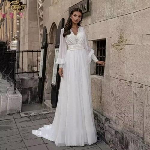 Dove&Olive Chiffon Wedding Dresses