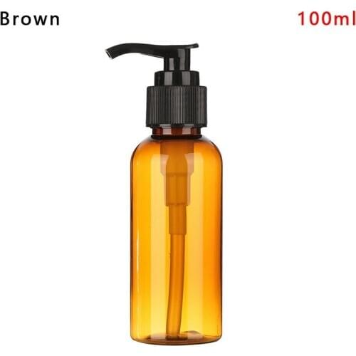 Soap Dispenser Liquid Shampoo Container Refillable Bottles Essential Oil Dispenser 100ml/200ml/500ml Empty Pump Bottle Plastic