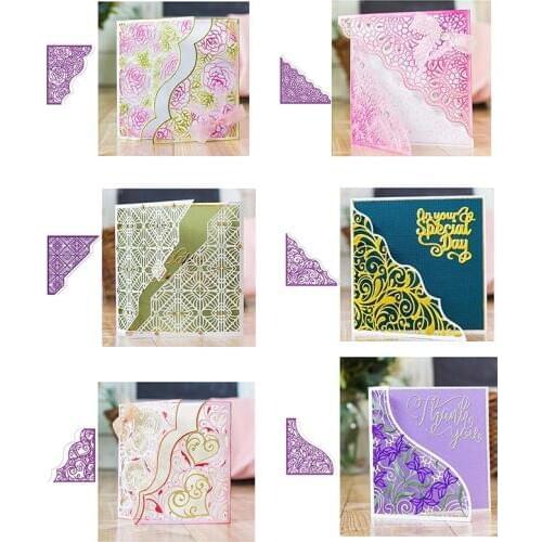 Filigree Lace Floral Vine Ornate Swirls Borders Metal Cutting Dies for DIY Scrapbooking Crafts Paper Cards Making 2019 New Dies
