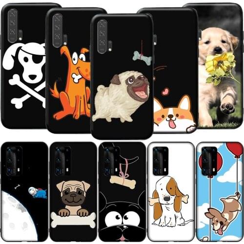 GX59 Dog and Bone for Huawei Y5P Y6P Y7A Y8P Y9A Mate 10 20 30 Pro Lite Nova 2i 3 3i 4 5 5T 7 SE P Smart Z