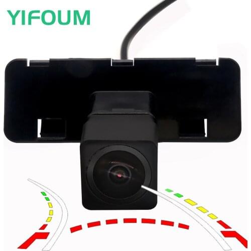 AHD Fisheye 12LED Dynamic Trajectory Car Rear View Camera For Suzuki Swift 2 ZA11S ZC71S ZC11S ZD11S ZC21S ZD21S ZC31S 2004-2010