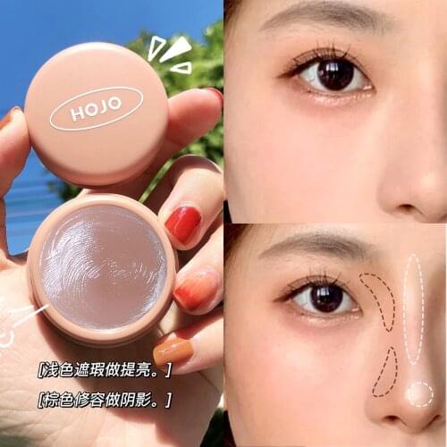 Hojo face concealer cream beige brown colors nose contour shade long lasting waterproof brighten base makeup concealer AC382