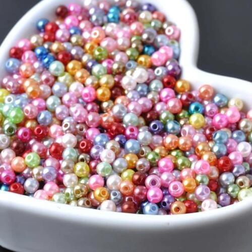 3mm 4000pcs Mixed Pearl Beads Acrylic Spacer Ball Round Beads Fit Jewelry Handmade DIY YKL0033