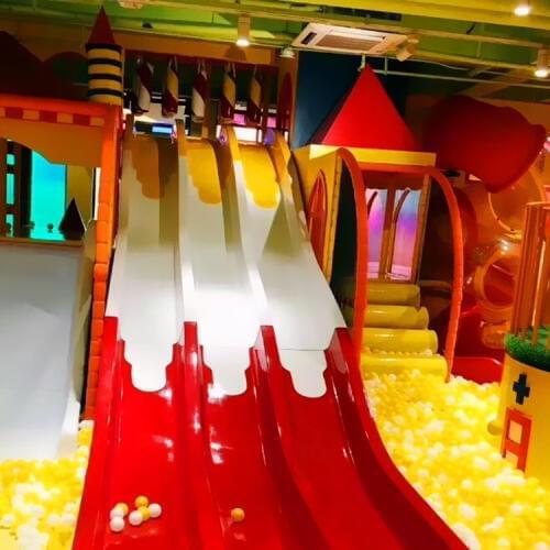 Customization indoor playground park crazy slide YLW-IN180802