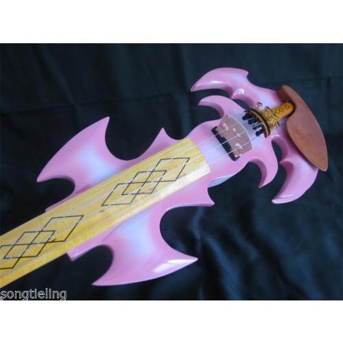 Best model fancy SONG Brand Crazy-1 art streamline pink 4/4 electric violin
