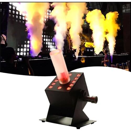 Free Shipping Milky White Column 12x3w RGB 3IN1 Easy Angle Led Co2 Jet Machine LED DMX Co2 Fog Machine