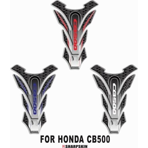 Motorcycle 3D fuel tank pad sticker protective decorative decal FOR HONDA CB500 Fishbone Protective Decals