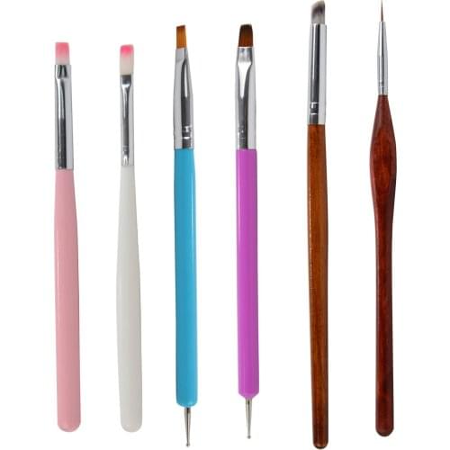 Nail Brushes Set Dotting Pen Nail Art Decorations Rhinestone Picker Tools Painting Drawing Pen DIY Manicure Makeup Nail Brushes