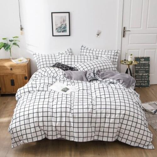 Comforter Grey Bedclothes Bed Linen Snowflake Cotton Bedding Set Winter Bedsheets Duvet Cover Sets