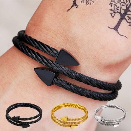 Luxury Royal men bracelet triangle mens jewelry Stainlesss steel pulseras bracelets homme bijoux hippie armband bileklik