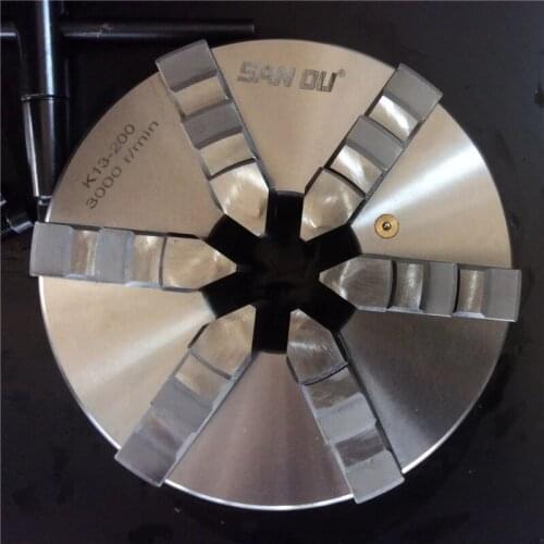 160mm 6 Jaw Lathe Chuck Self-Centering Chuck 6'' 6 Plain Back Hardened Steel for CNC Milling Lathe Machine Lathe Chuck