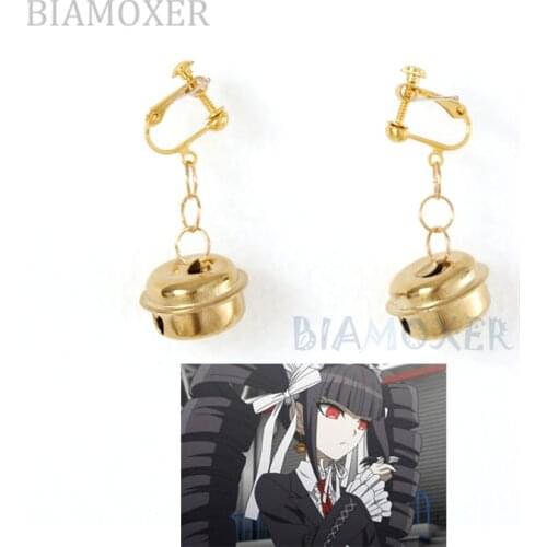 Celestia Ludenberg Cosplay earrings Danganronpa Dangan Ronpa Yasuhiro Taeko Synthetic ear clip one pair