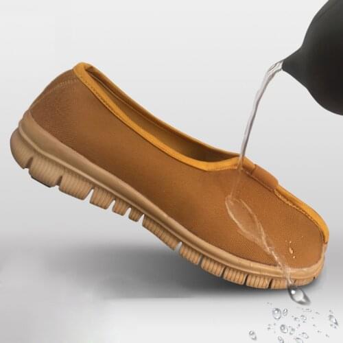 Unisex gray/brown/yellow Spring&Autumn waterproof shoes buddhist monks shoes lay meditation kung fu shoes
