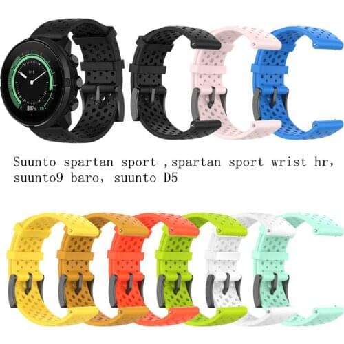Silicone Replacement Wristband Watch Band Bracelet Strap for Spartan Sport Wrist Hr SUUNTO 9 Baro D5 SmartWatch Wrist Band