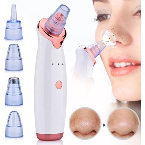 Facial Blackhead Remover Electric Black Spots Pore Cleaner Machine Blackhead Vacuum Visible Black Head Remover Rechargeable