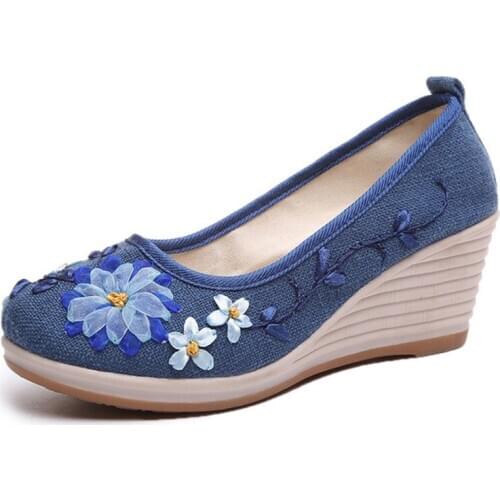 Женские балетки на каблуке VTOTA China At AliExpress