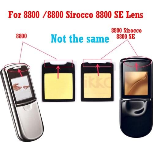 HKFASTEL high quality LCD Mirror For Nokia 8800 / 8800SE 8800 SE 8800 Sirocco Mirror Display Screen Lens Protective Glass + Glue