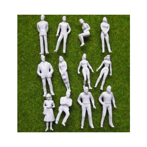 1/50 sand table figure building real estate model figure white villain ca standing/sitting 100pcs/set