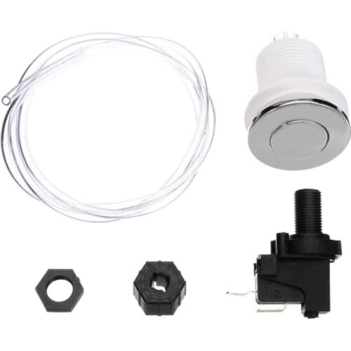 125-250V 16A On Off Push Air Button Switch for Bath Spa Jet Tub Disposal Tubing Pneumatic Air Pressure Switch Knob Kit