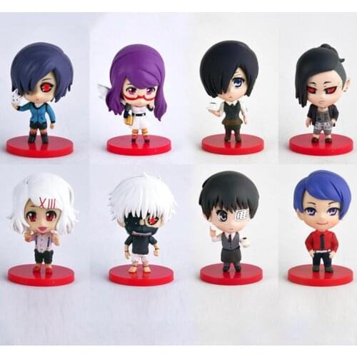 4pcs/set Anime TOKYO GHOUL Characters KEN KANEKI Cute Collection Action Figure Toys