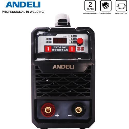 ANDELI ARC-250T 250A IGBT Inverter DC Booglassen Machine MMA Lasser voor Lassen Werken en Elektrische Werken met Accessoires