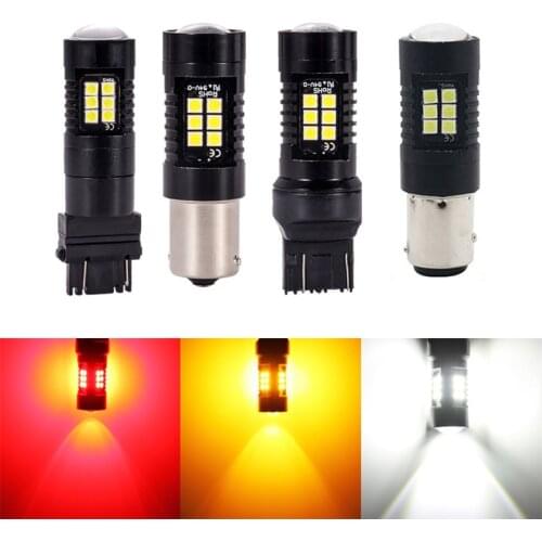 1pcs Canbus for s25 ba15s p21w bay15s py21w bay15d p21/5w led car lights bulb turn signal lamp brake light LED 12V-24V dc truck