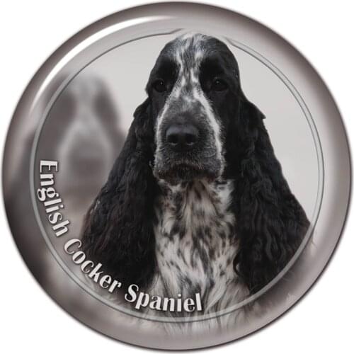 B0850# 13CM/17CM Self-Adhesive Decal English Cocker Spaniel Dog V4 Car Sticker Decors on Bumper Rear Window Laptop