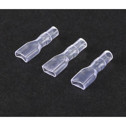 Free shipping 50pc transparent sheath Terminal housing for 2.8 4.8mm 6.3mm female Terminal