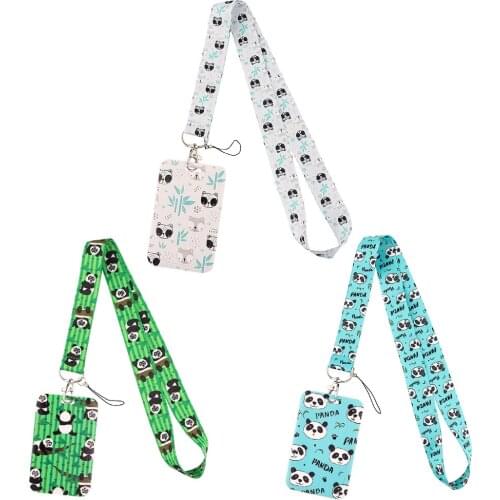 CB795 Cell Phone Straps For USB Badge Holder DIY Hanging Rope Keychain Panda Lanyard Neck Strap For Phone Buttons ID Card