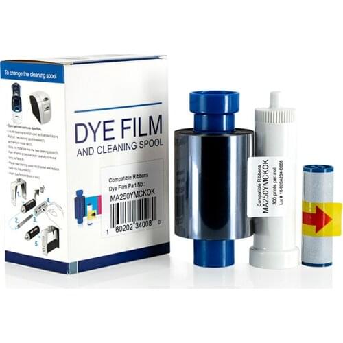 Magicard MA250 YMCKOK Color Ribbon For Rio Pro Enduro Enduro3E Card Printer 250 Prints 1 Roll