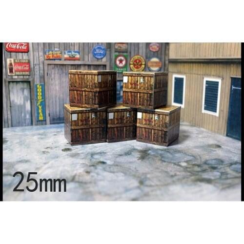 1/64 1/43 1/24 1/18 Freight wooden box large box warehouse box scene decoration