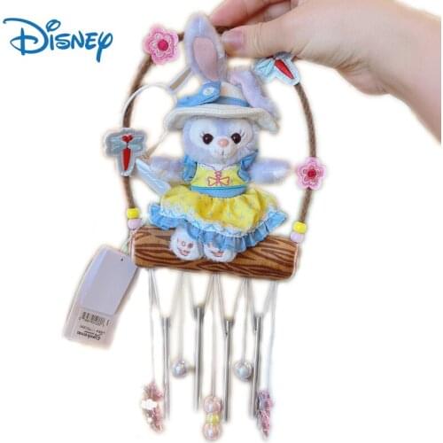 Disney Genuine Stellalou Summer Star Wind Chimes Toys Cute Plush Dolls Car Hanging Ornaments Garland Kawaii Room Decor Girl Gift