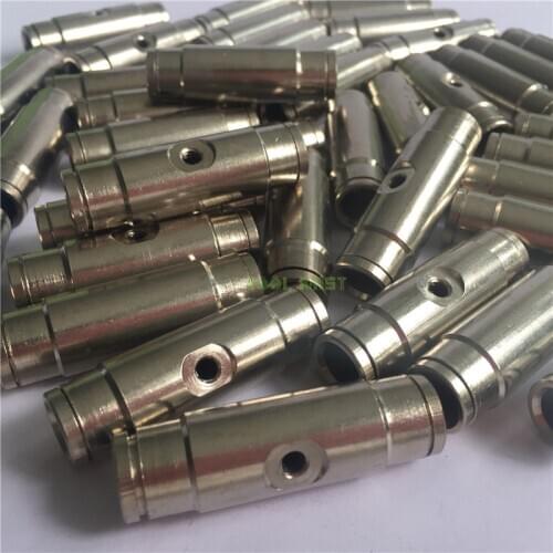 H138 Slip lock connectors brass nickel one hole fitting for 3/8'' hose 9.52mm tubing and high pressure misting system 50pcs/pack