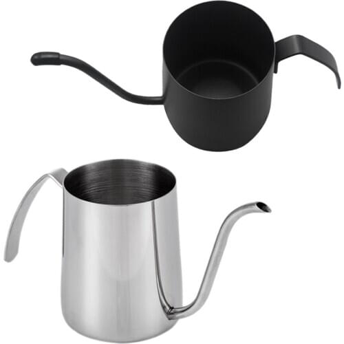 Long Narrow Spout Coffee Pot - Stainless Steel Pour Over Drip Pots for Tea 350cc/250cc