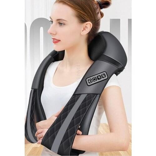 Massage shawl, beat, heat, knead, knead and massage household massage back, shoulder, neck, waist and leg multi-function vehicl