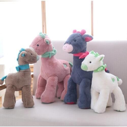 Cute Elk Doll Filled Soft Animals Deer Spot Dolls Plush Toys Children Girls Cartoon Pillows Birthday Christmas Gifts Home Decor