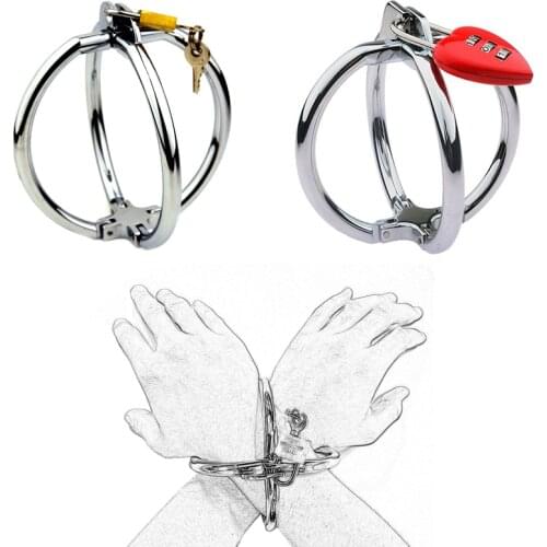 Metal Cross Handcuffs Adult Products Sex Toys For Couple Flirting Men And Women Slave Bondage Adult Games Fetish BDSM
