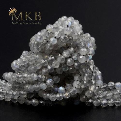 Natural Gemstones Faceted Labradorite Stone Beads For Jewelry Making 2 3 4mm Small Loose Beads Diy Bracelet Accessories 15