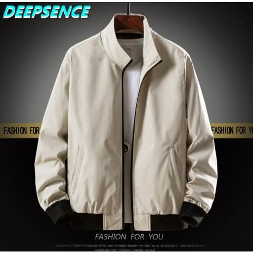 Men Spring Autumn Jacket Casual Simple Men Stand Thin Zipper Outerwear Jackets Fashion Solid Color Trend Slim Jacket Men 6XL