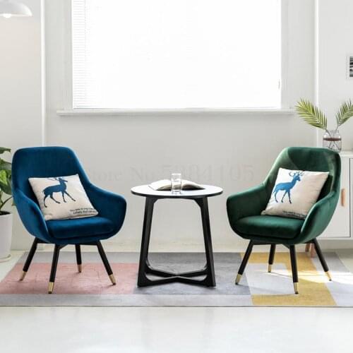Single sofa Nordic balcony chair lazy light luxury mini dessert shop bedroom small sofa