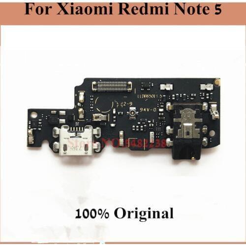 Original USB Charging Dock Port Flex cable For Xiaomi Redmi Note 5 NT5 Charger plug board with Microphoneconnection Replacement