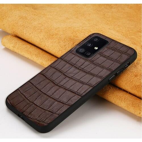 Genuine Leather Cover Cases For Samsung Galaxy A51 A52 5G A31 M31 A50 A72 A71 S21 Ultra S8 S9 S10 S20 Plus S20 FE Note 20 10 9