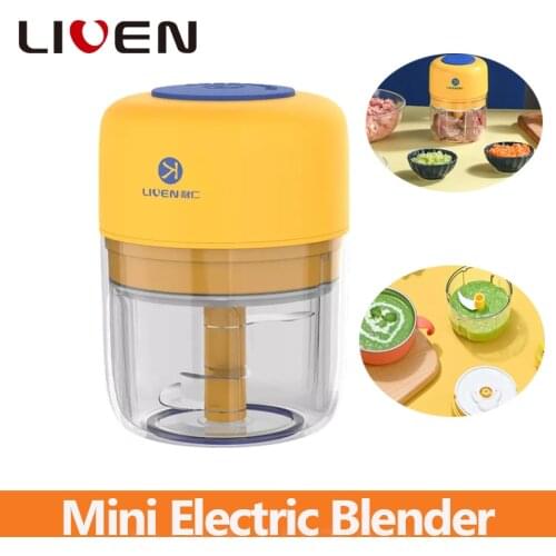 LIVEN Portable Wireless Electric Blender 100ML 250ML Rechargeable Food Processor Fruit Squeezer for Kitchen Appliance