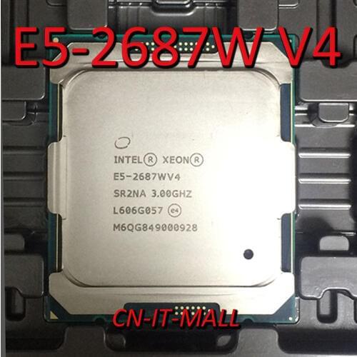 Intel Xeon E5-2687W V4 CPU 3.0GHz 30M 12 Core 24 Threads LGA2011-3 Processor