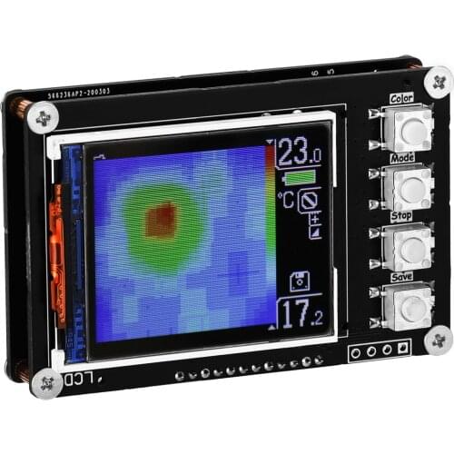 Simple Thermal Imager AMG8833 Sensors 1.6 Inch TFT Screen 10Hz Data Refresh Rate Thermal Imager Thermal Imaging Camera