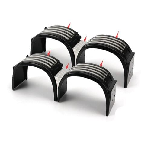 Remote control actros truck fender decorative metal logo sticker decals for 1:14 scale trailer scania R620 56323 R470 R730