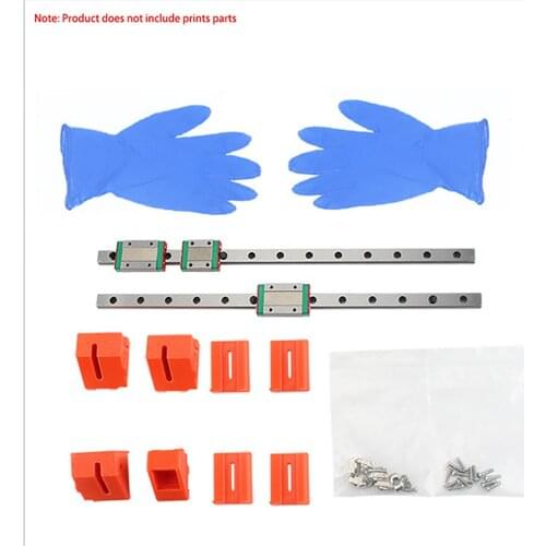 Y-axis Linear Rail Guide MGN12 for Prusa Mk3s 3D Printer with Slide Block Upgrade Kit