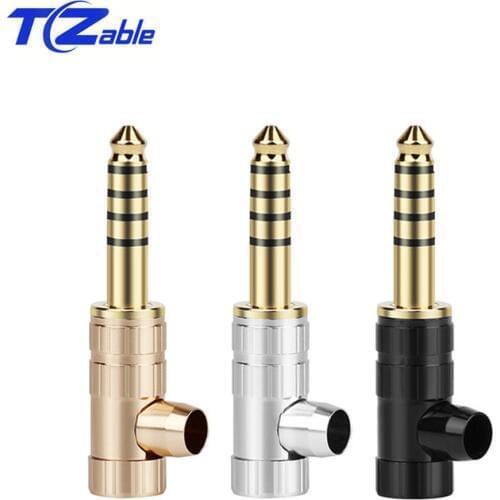 4.4mm Balanced Plug 5 Pole Stereo Gold-Plated Audio Connector For NW-WM1Z/A Player HiFi Headphone Solder Adapter Male Plugs Jack