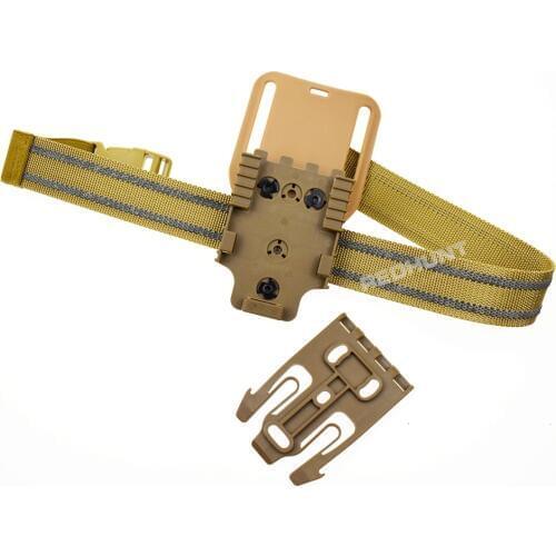 Quick Locking Syatem QLS 19 22 Tactical Hunting Drop Leg Strap with Military Side Release Buckle