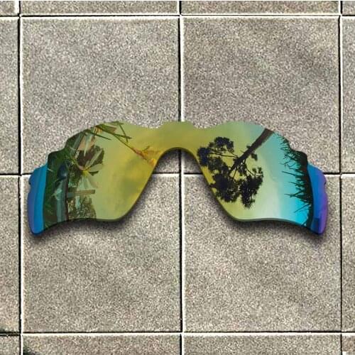 24K Gold Polarized Sunglasses Replacement Lens for-Oakley Radar Path Vented Frame 100% UV Protection Good Fitness